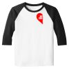 Raglan 3/4 Roundneck Shirt (White Body) Thumbnail