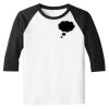 Raglan 3/4 Roundneck Shirt (White Body) Thumbnail