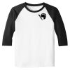 Raglan 3/4 Roundneck Shirt (White Body) Thumbnail