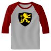 Raglan 3/4 Roundneck Shirt (Gray Body) Thumbnail