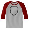 Raglan 3/4 Roundneck Shirt (Gray Body) Thumbnail