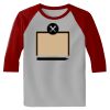 Raglan 3/4 Roundneck Shirt (Gray Body) Thumbnail