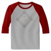 Raglan 3/4 Roundneck Shirt (Gray Body) Thumbnail