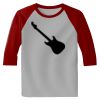 Raglan 3/4 Roundneck Shirt (Gray Body) Thumbnail