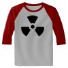 Raglan 3/4 Roundneck Shirt (Gray Body) Thumbnail