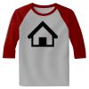 Raglan 3/4 Roundneck Shirt (Gray Body) Thumbnail