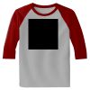 Raglan 3/4 Roundneck Shirt (Gray Body) Thumbnail