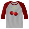 Raglan 3/4 Roundneck Shirt (Gray Body) Thumbnail