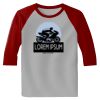 Raglan 3/4 Roundneck Shirt (Gray Body) Thumbnail