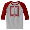 Raglan 3/4 Roundneck Shirt (Gray Body) Thumbnail