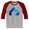 Raglan 3/4 Roundneck Shirt (Gray Body) Thumbnail