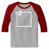 Raglan 3/4 Roundneck Shirt (Gray Body) Thumbnail