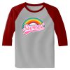 Raglan 3/4 Roundneck Shirt (Gray Body) Thumbnail