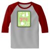 Raglan 3/4 Roundneck Shirt (Gray Body) Thumbnail