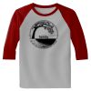 Raglan 3/4 Roundneck Shirt (Gray Body) Thumbnail