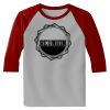 Raglan 3/4 Roundneck Shirt (Gray Body) Thumbnail