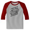 Raglan 3/4 Roundneck Shirt (Gray Body) Thumbnail