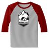 Raglan 3/4 Roundneck Shirt (Gray Body) Thumbnail